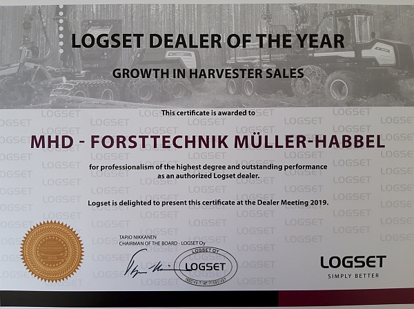 Logset Dealer of the Year k